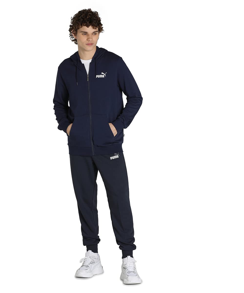 Puma Men's Cotton Standard Length A-Line Coat (58670406_Peacoat_XL)