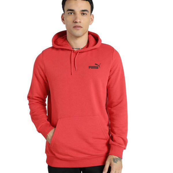 Puma Men's Cotton Hooded Neck Sweatshirt (680798_for All Time Red