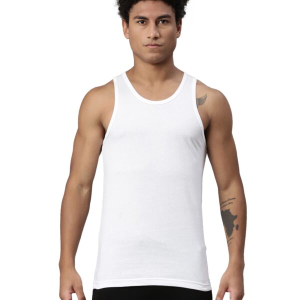 Levi's Men's Cotton Style #012 Classic Regular Fit Solid Vest (Pack of 1) (#012-VEST-WHT- White P1_L)