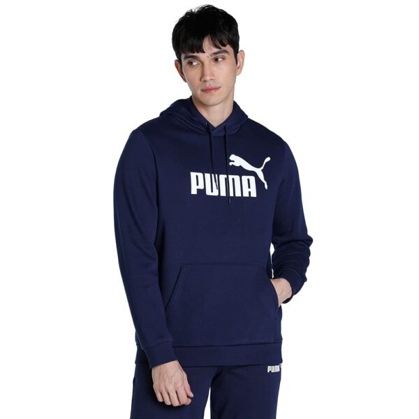 Puma Men's Cotton Hooded Neck Regular Fit Sweatshirt (58668606_Peacoat_M)
