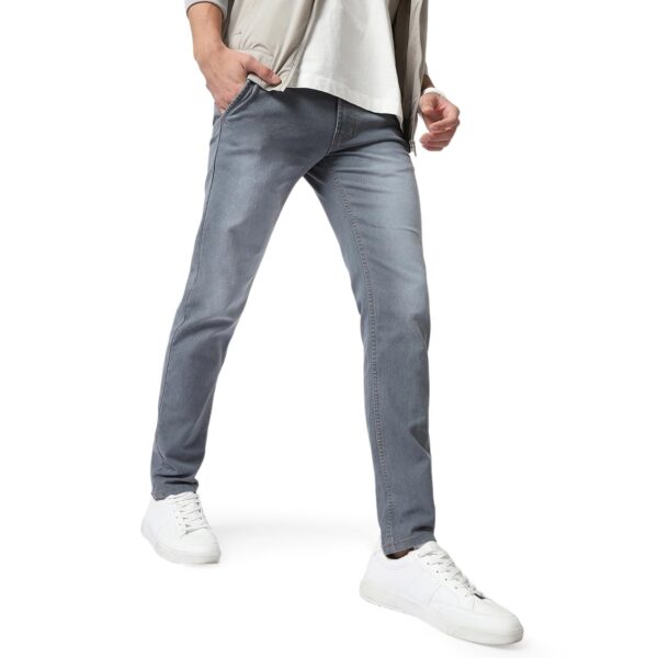 Urbano Fashion Men's Grey Slim Fit Washed Jeans Stretchable (epsrustsprcrs-mgrey-34)