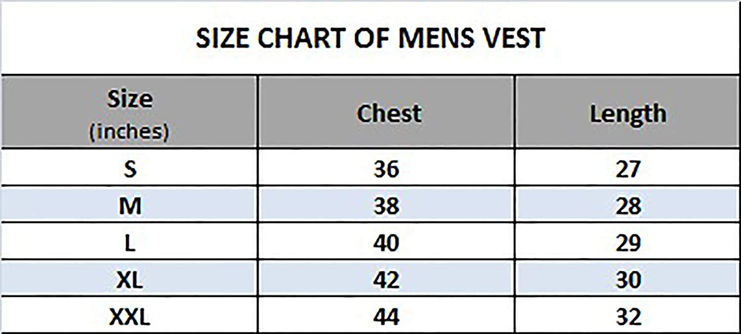 JUGULAR Men's Printed Vest 97 (RED, XX-Large)