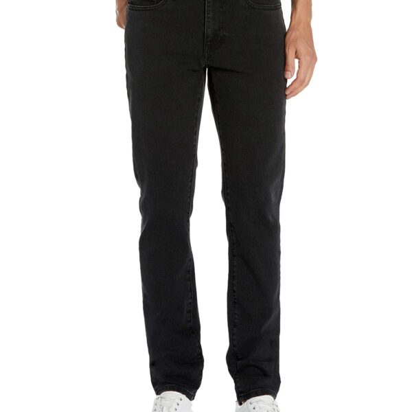 Essentials Men's Slim-Fit Jeans, Washed Black, 32W x 32L