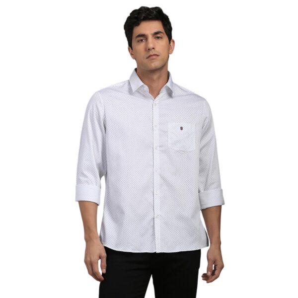 Louis Philippe Men's Slim Fit Shirt (LYSFCSLBF83058_White