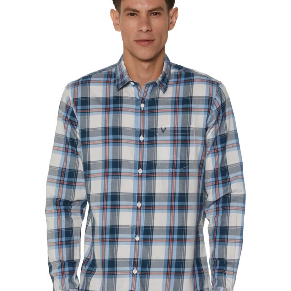 Allen Solly Men's Regular Fit Shirt (ALSFACUFL10624_Multicoloured
